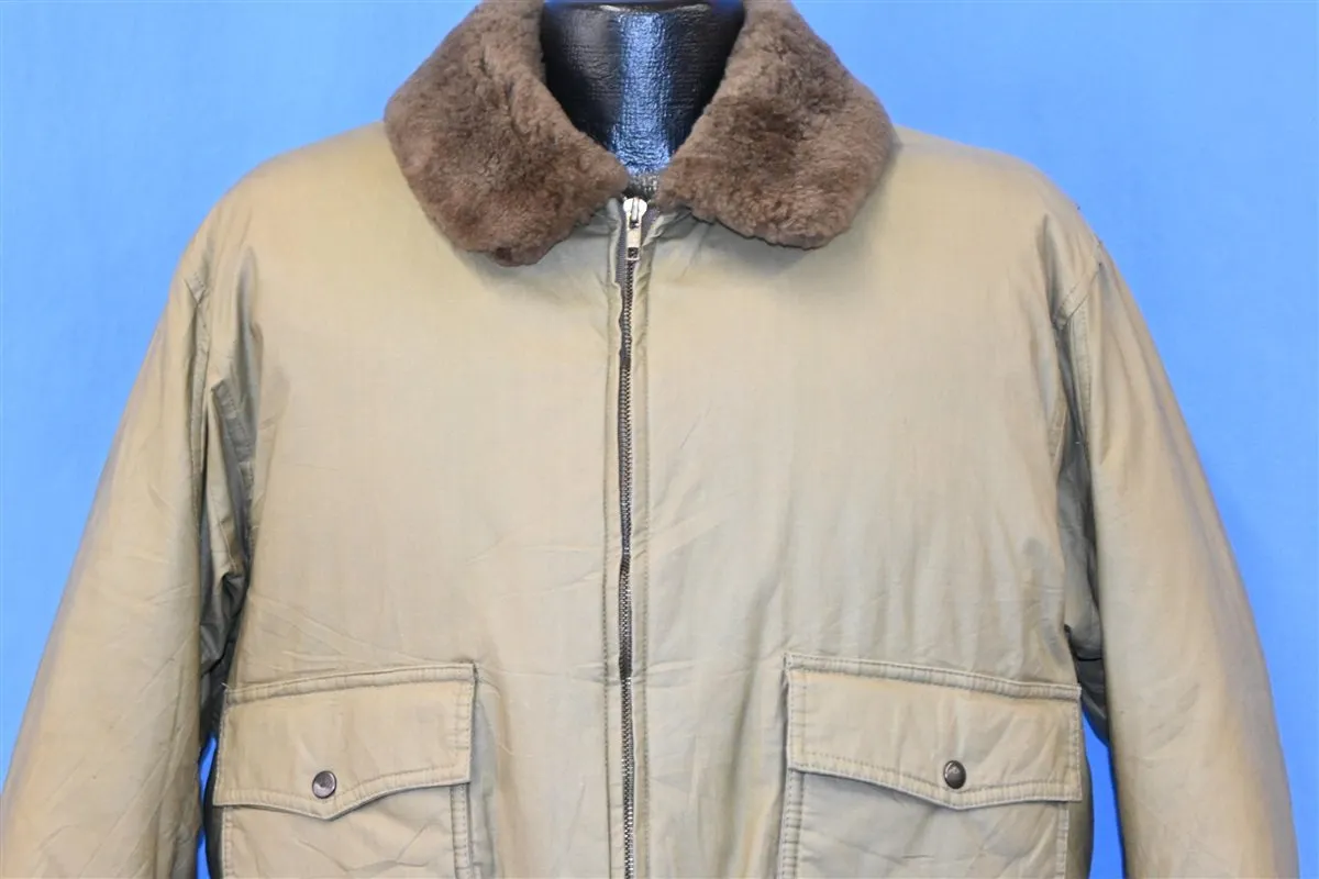 90s Ralph Lauren G1 Flight Bomber Down Jacket Medium