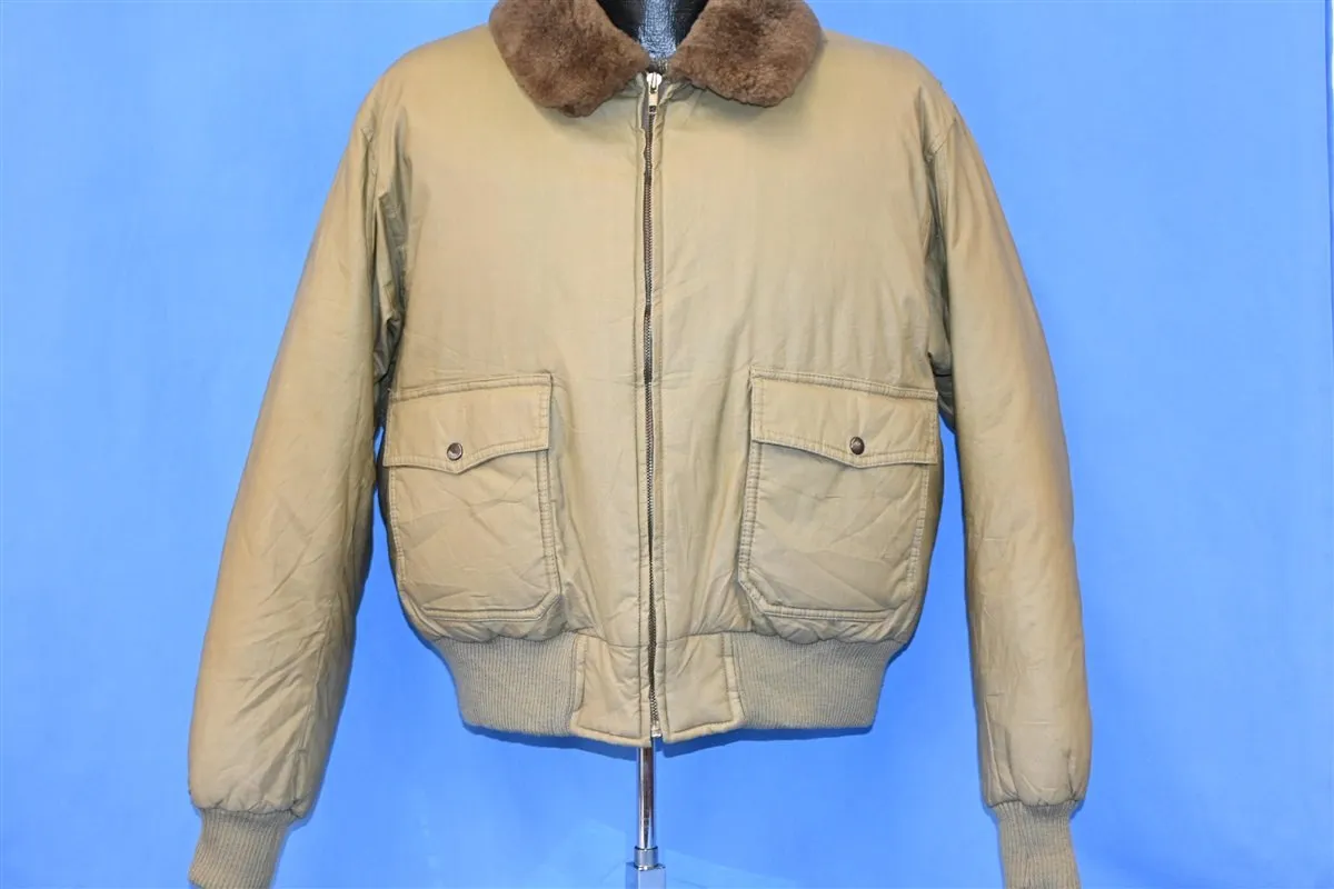 90s Ralph Lauren G1 Flight Bomber Down Jacket Medium
