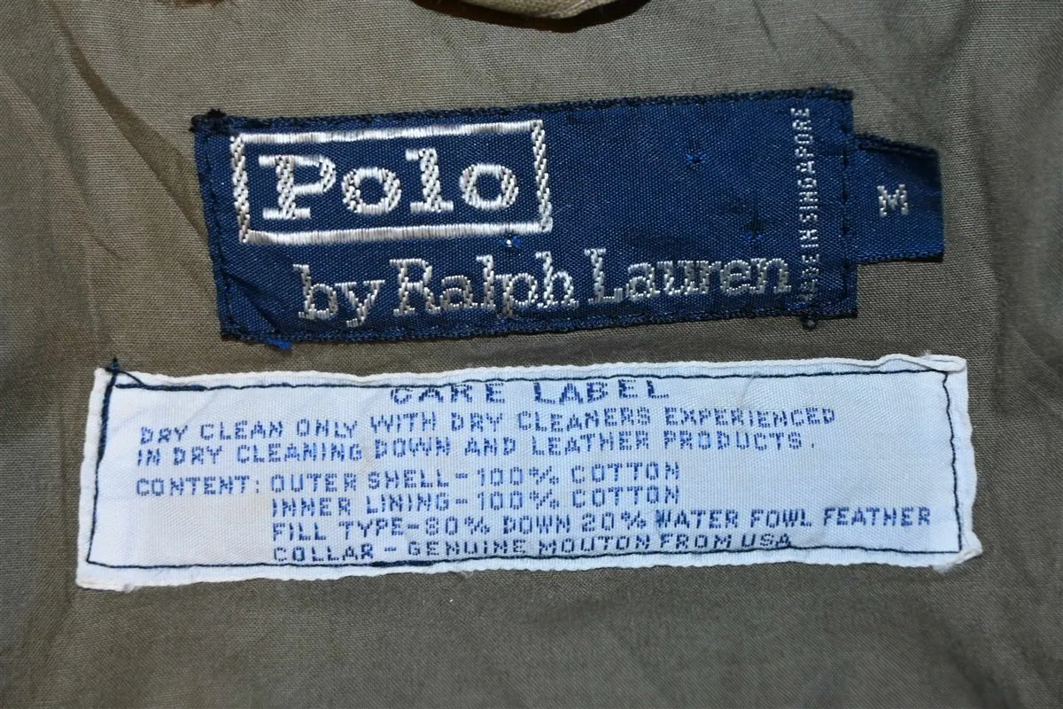 90s Ralph Lauren G1 Flight Bomber Down Jacket Medium