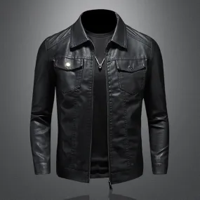 Drake Edgy Leather Jacket