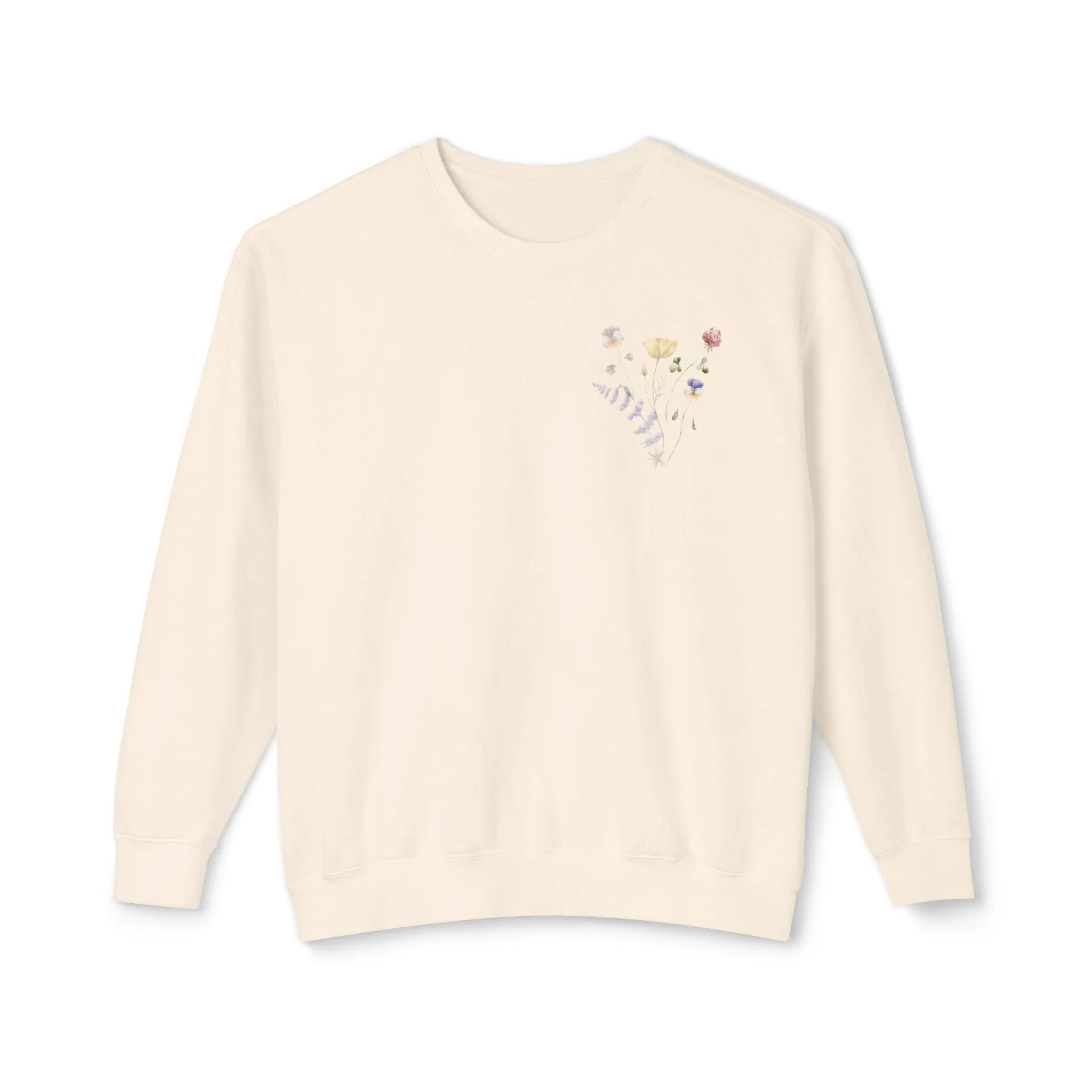 Floral Faith Lightweight Crewneck Sweatshirt