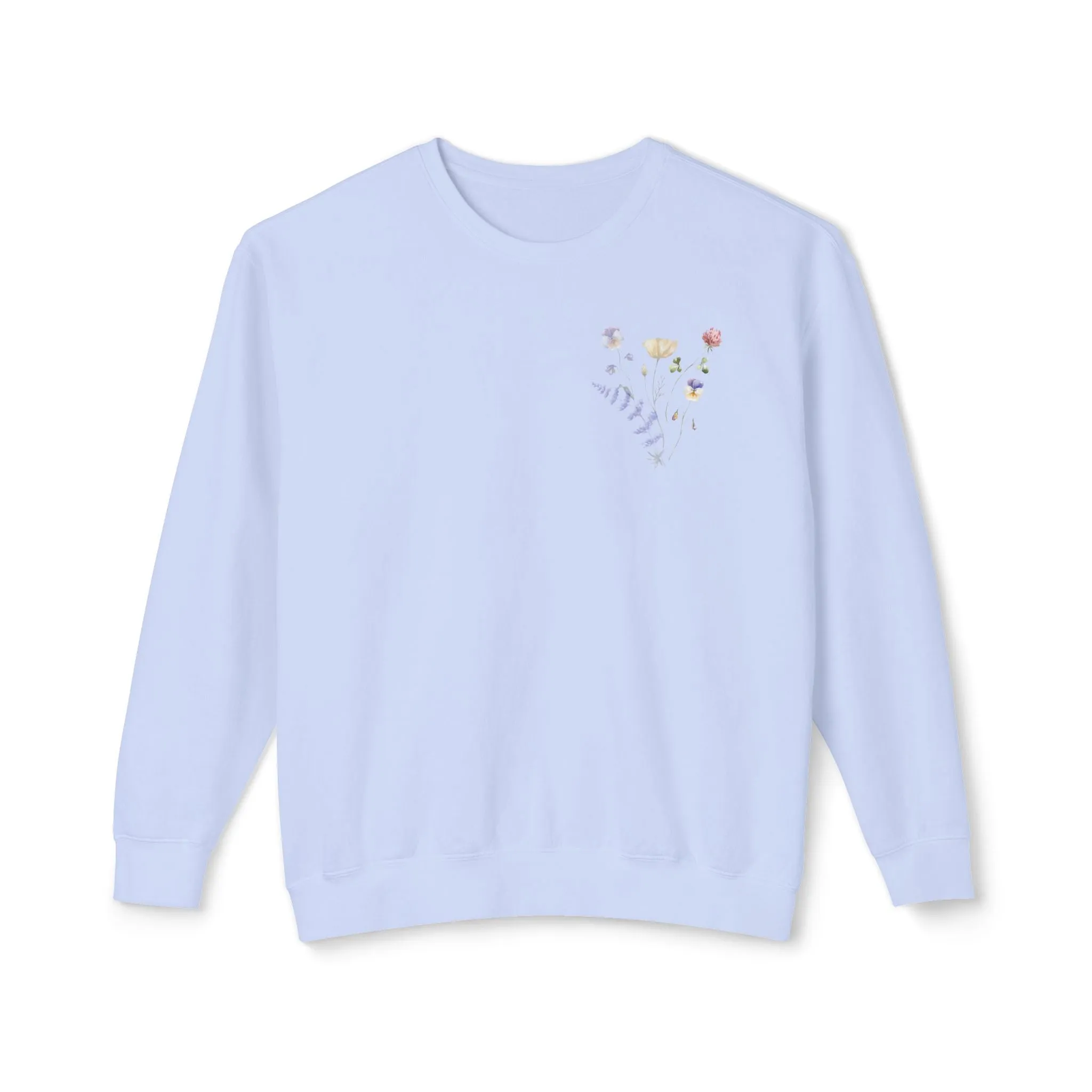 Floral Faith Lightweight Crewneck Sweatshirt