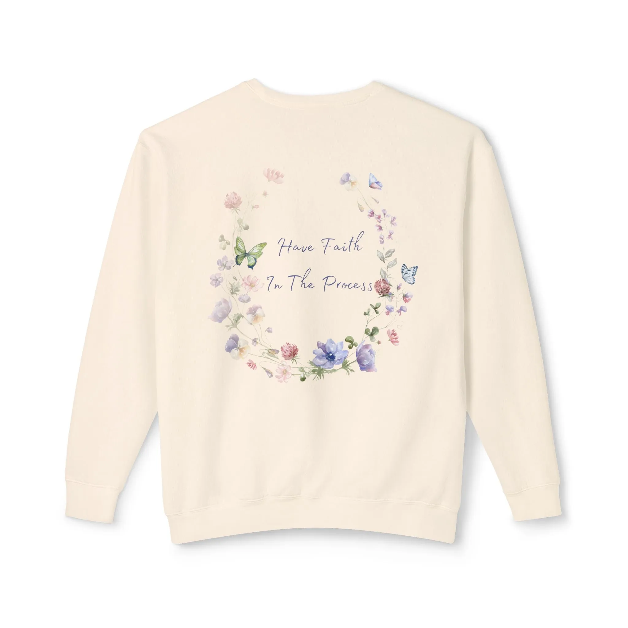 Floral Faith Lightweight Crewneck Sweatshirt