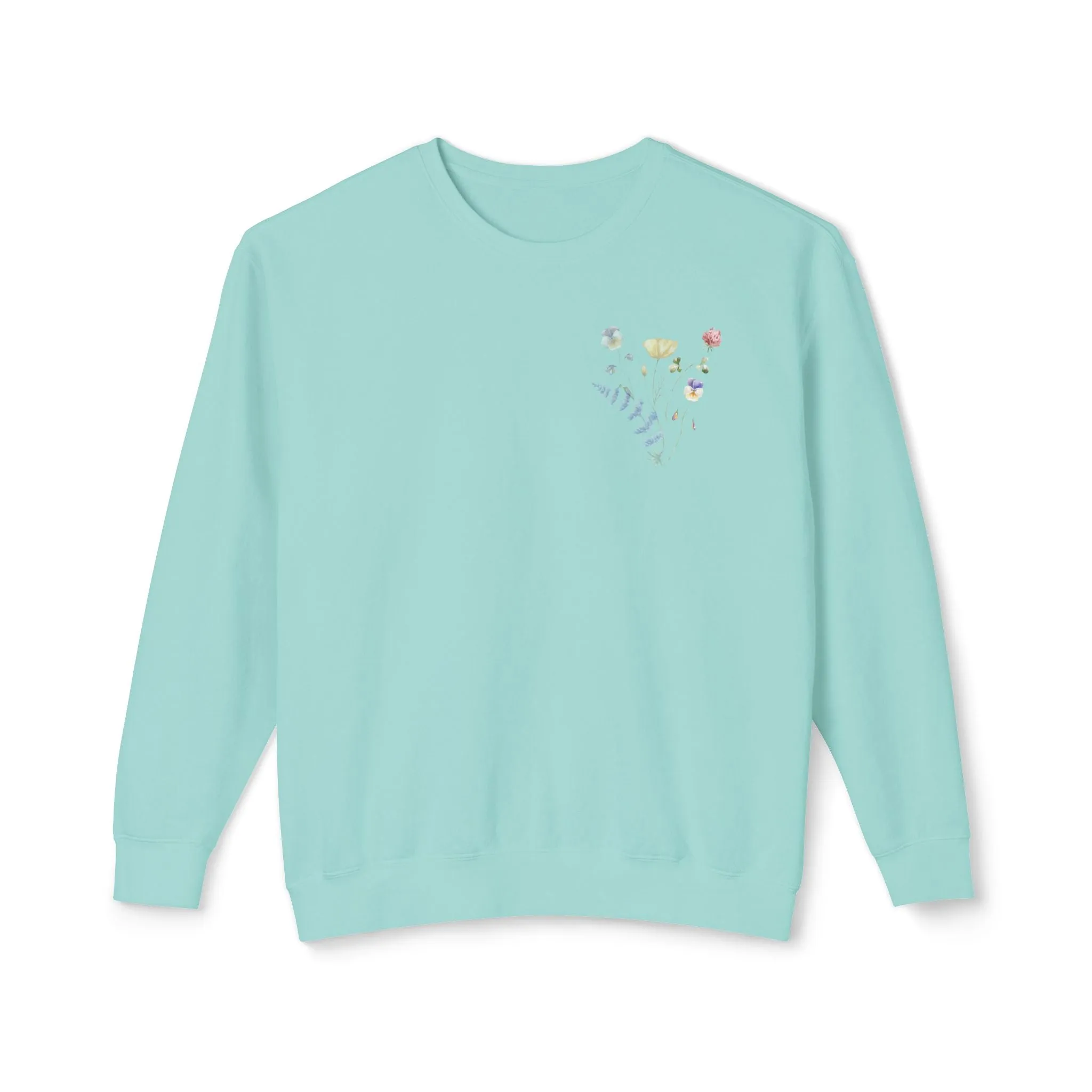 Floral Faith Lightweight Crewneck Sweatshirt