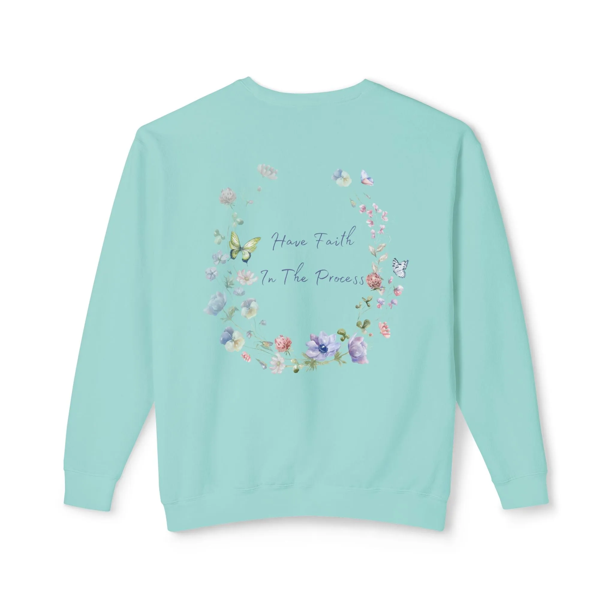 Floral Faith Lightweight Crewneck Sweatshirt