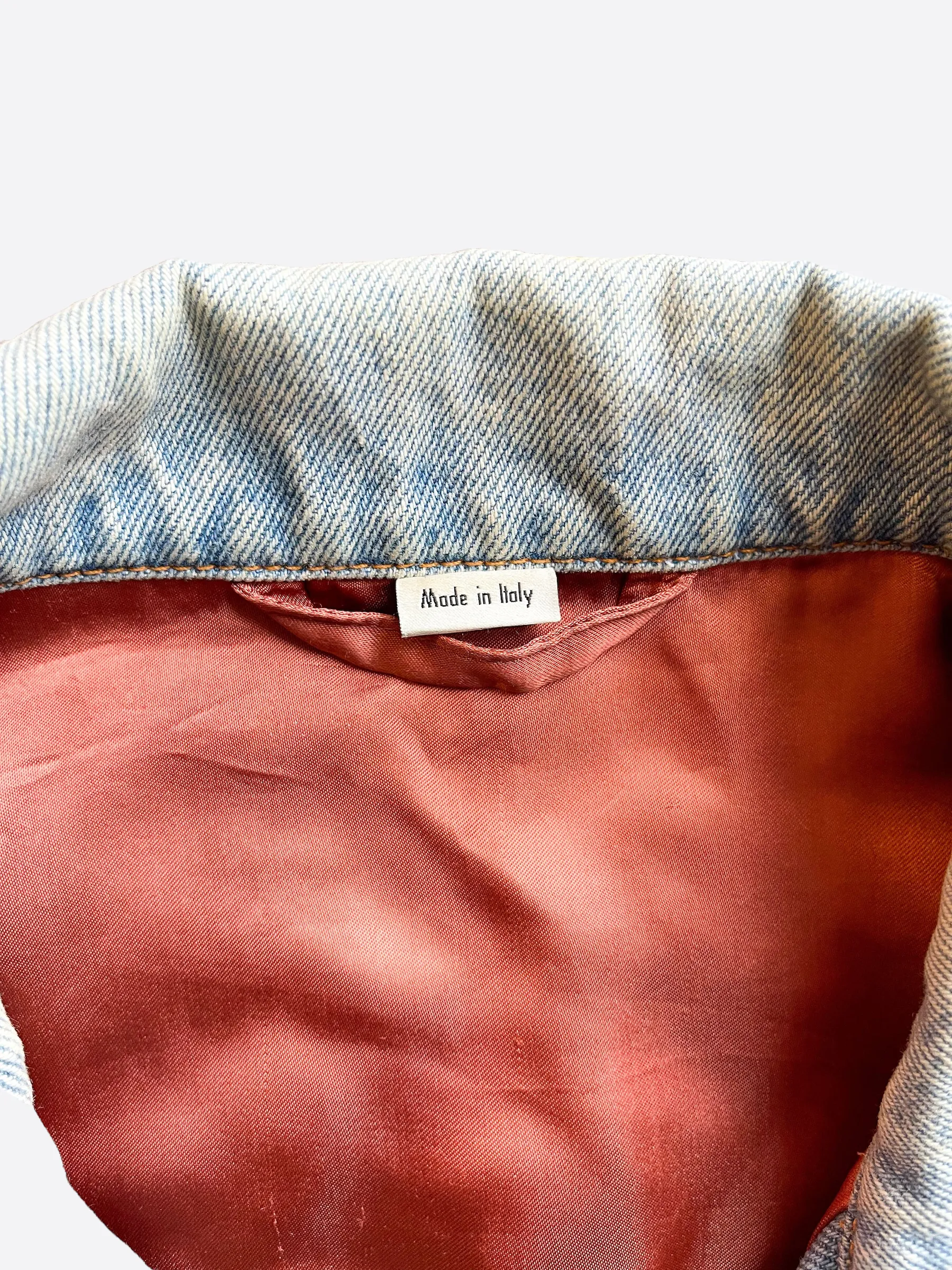 Gucci Modern Logo Embroidered Denim Jacket