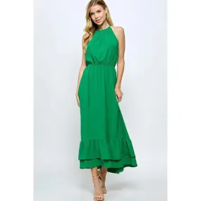 Halter Neck Maxi Dress