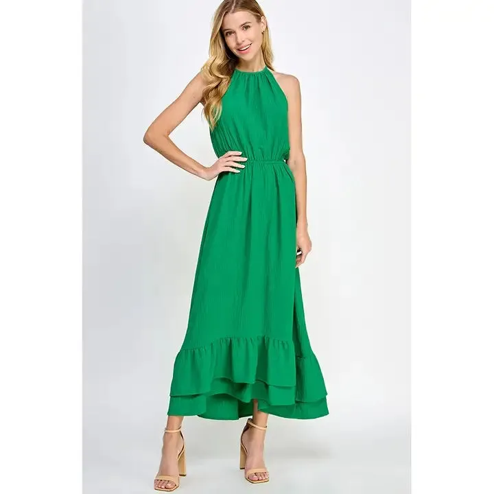 Halter Neck Maxi Dress