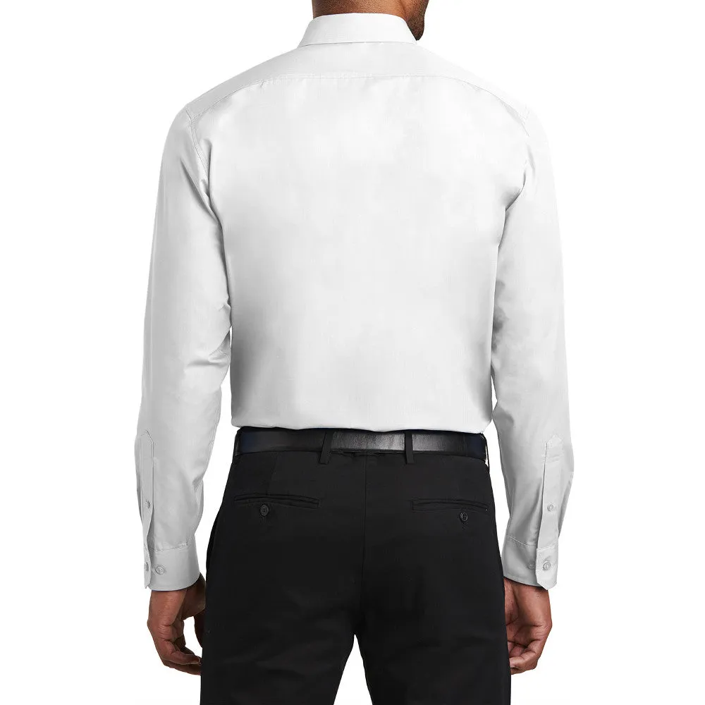 Men's  Slim Fit Long Sleeve Carefree Poplin Shirt