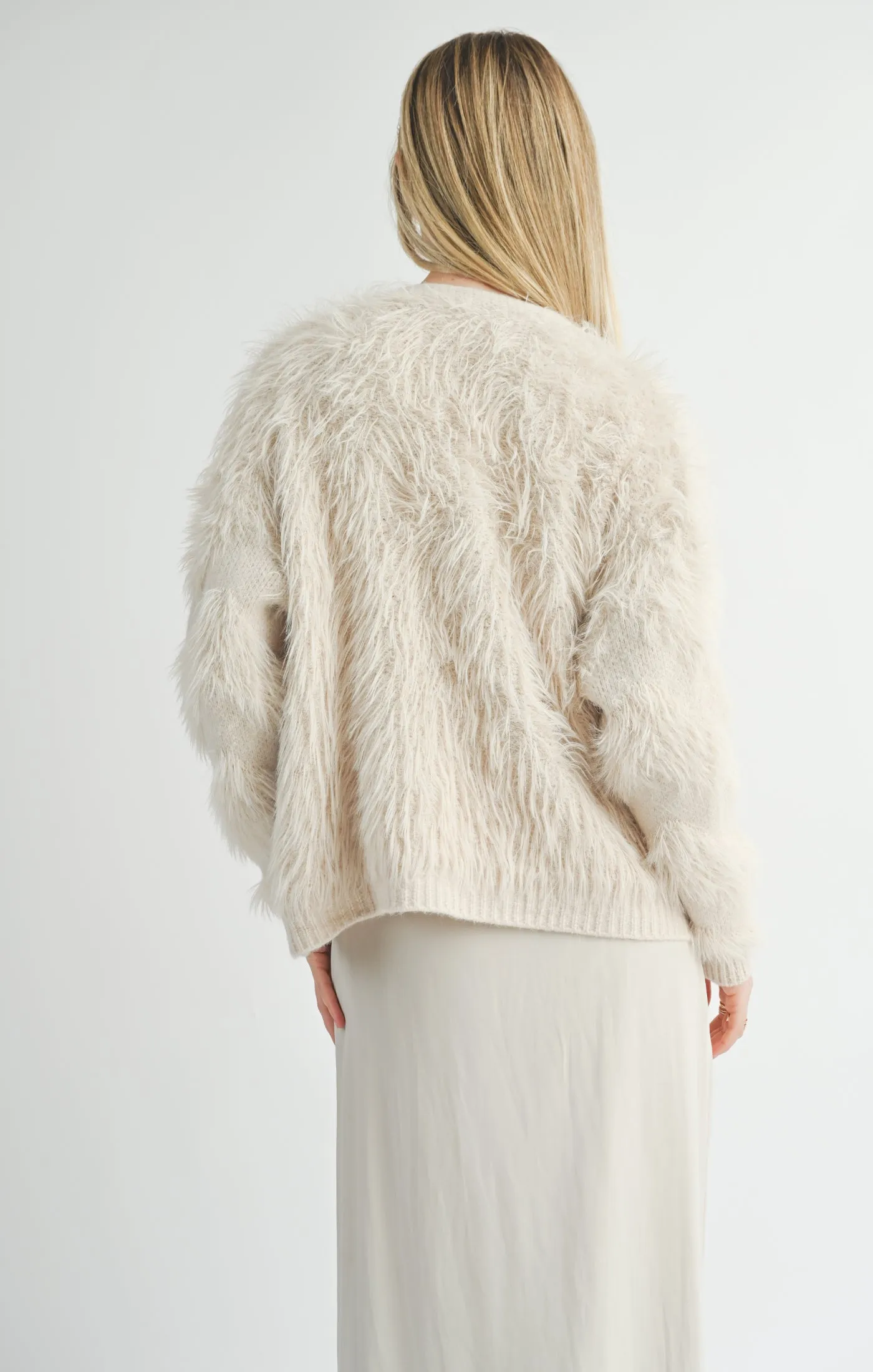 Sage the Label - Delia Feather Stripe Cardigan