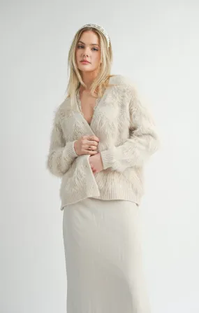 Sage the Label - Delia Feather Stripe Cardigan