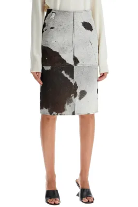 Saks Potts Leopard Print Midi Skirt