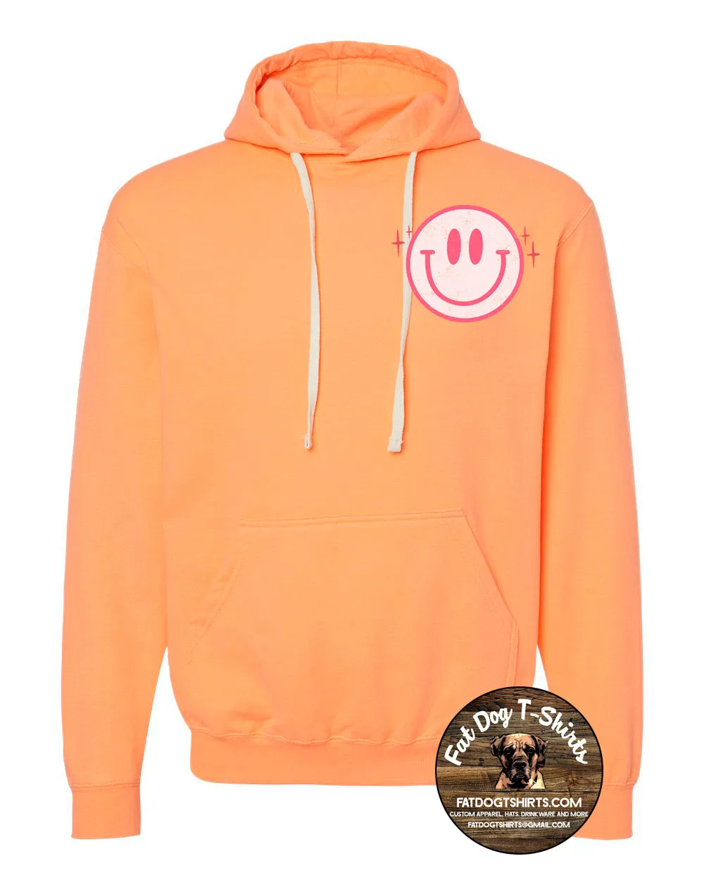SMILE HOODIE-CANTALOUPE ORANGE-new!