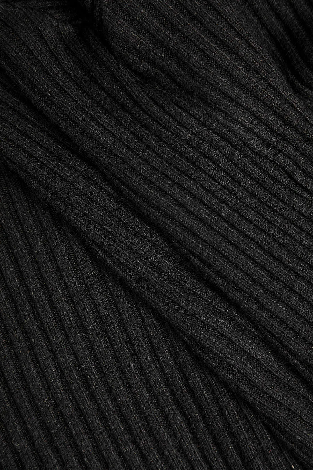 Solid Knit Zipper Hırka