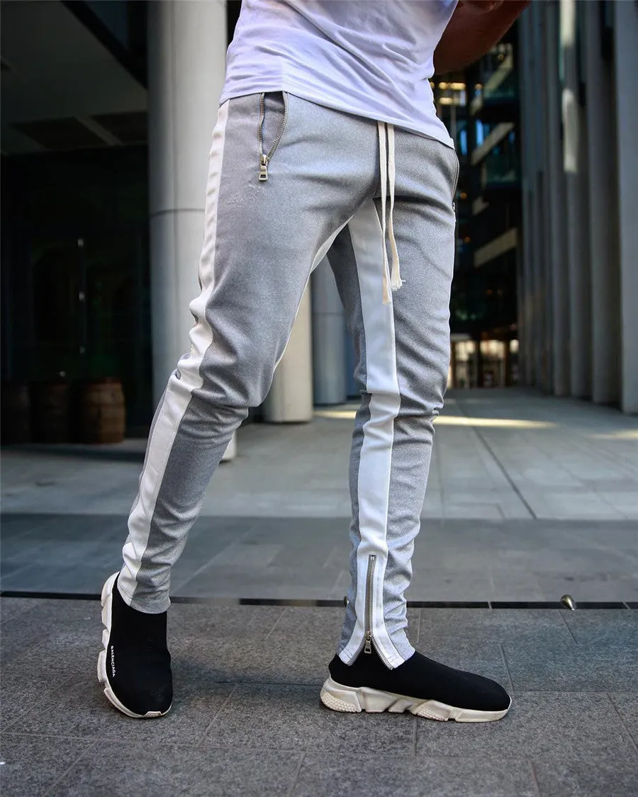 Striped Running Pants Men Joggers Sport Sportswear Hiking Sweatpants Gym Fitness Training Jogging Pants Men Workout Trousers