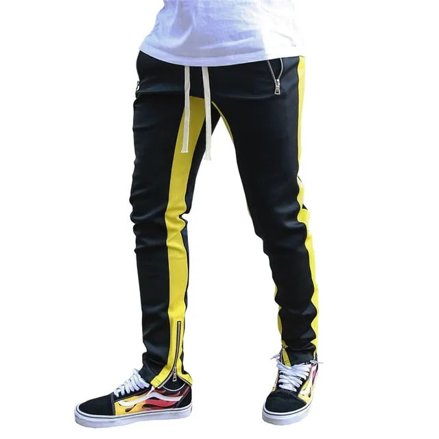 Striped Running Pants Men Joggers Sport Sportswear Hiking Sweatpants Gym Fitness Training Jogging Pants Men Workout Trousers
