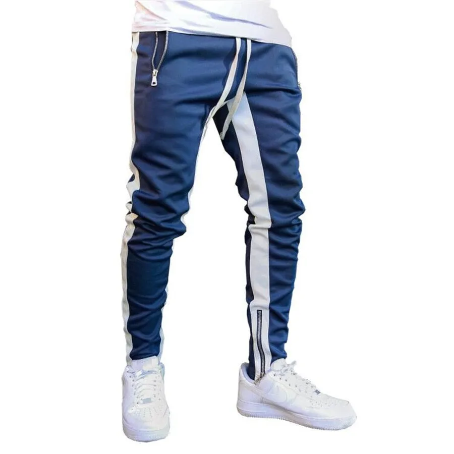 Striped Running Pants Men Joggers Sport Sportswear Hiking Sweatpants Gym Fitness Training Jogging Pants Men Workout Trousers