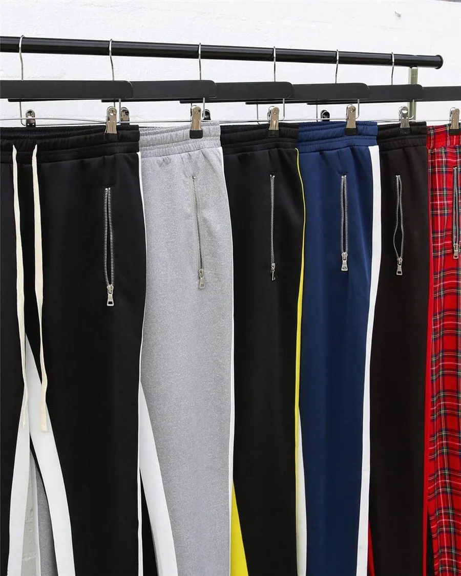 Striped Running Pants Men Joggers Sport Sportswear Hiking Sweatpants Gym Fitness Training Jogging Pants Men Workout Trousers