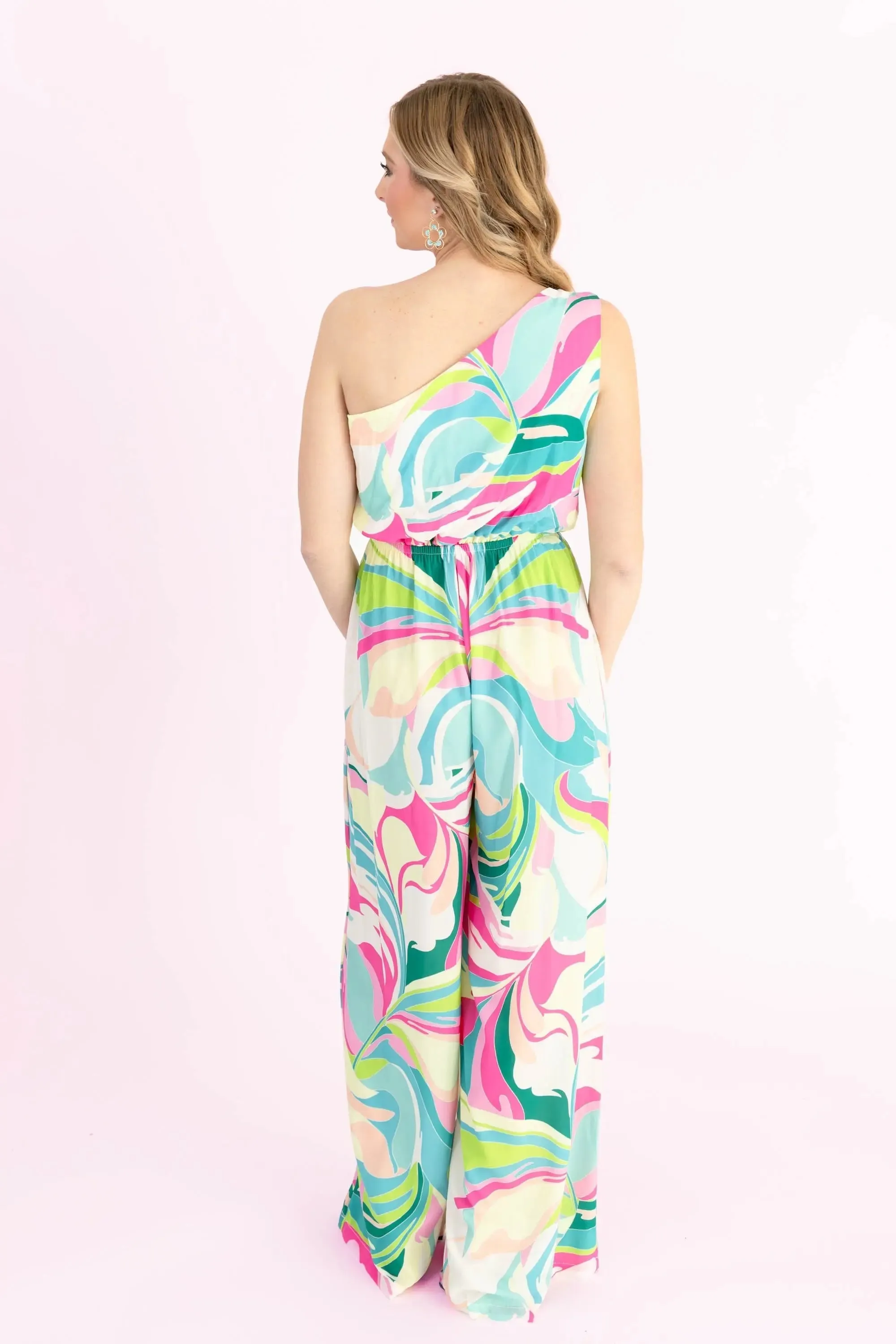 Style is Self-Expression One Shoulder Jumpsuit