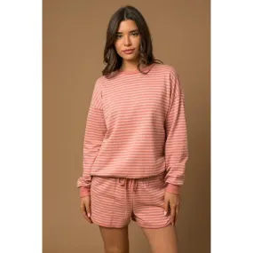 Sweet & Soft Stripe Lounge Set