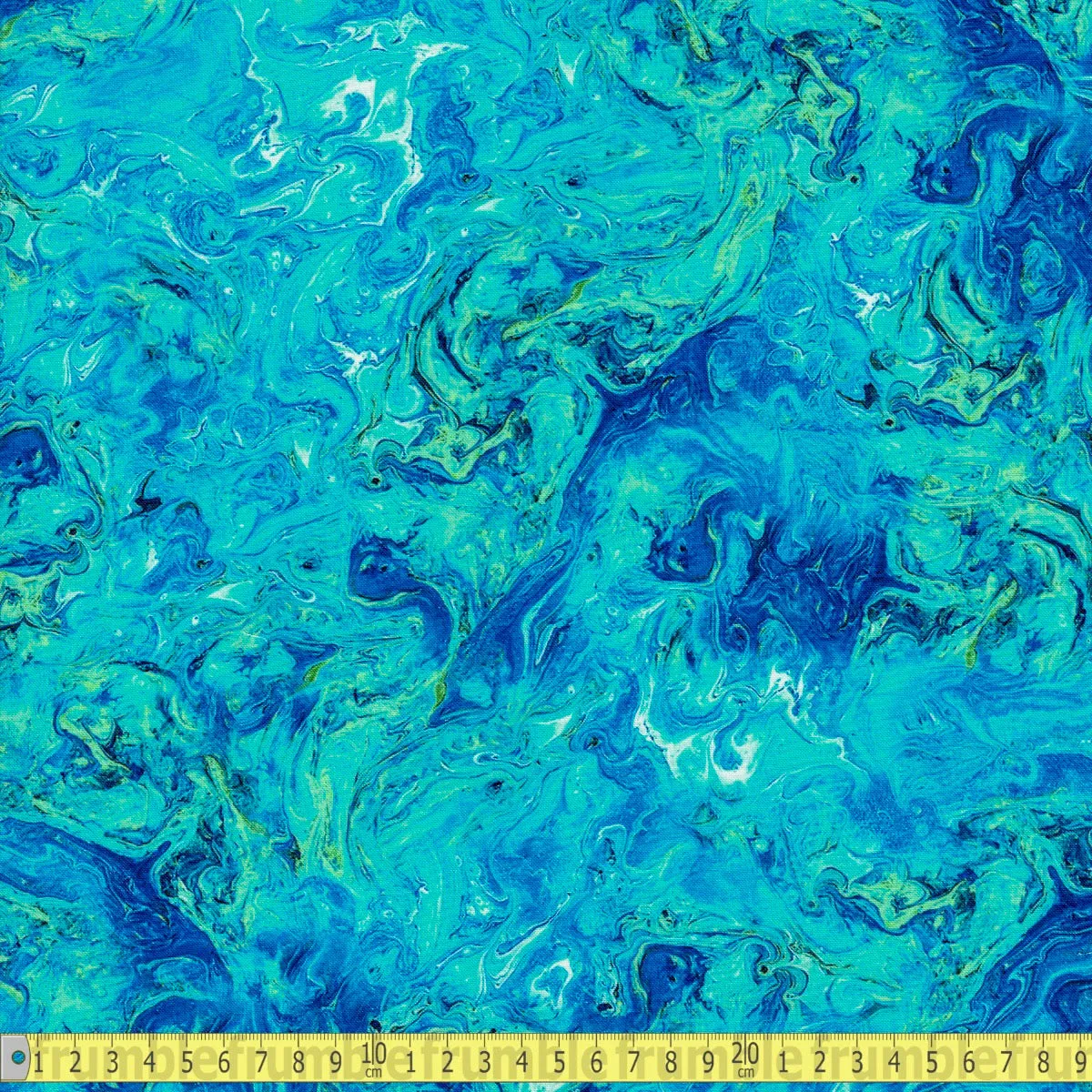 Timeless Treasures - Abstract Marble Texture - Blue