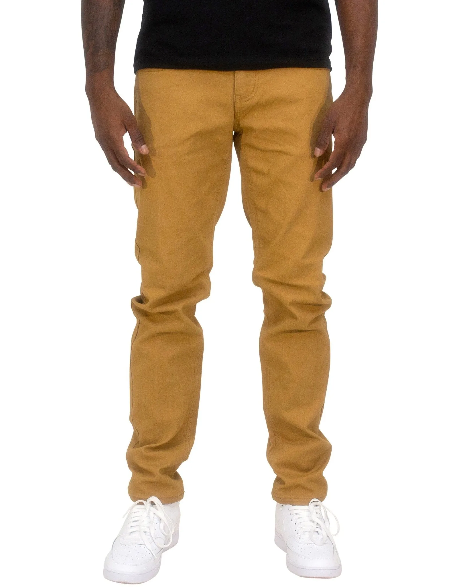 Twill Stretch Skinny Pants – Slim-Fit Casual Chinos