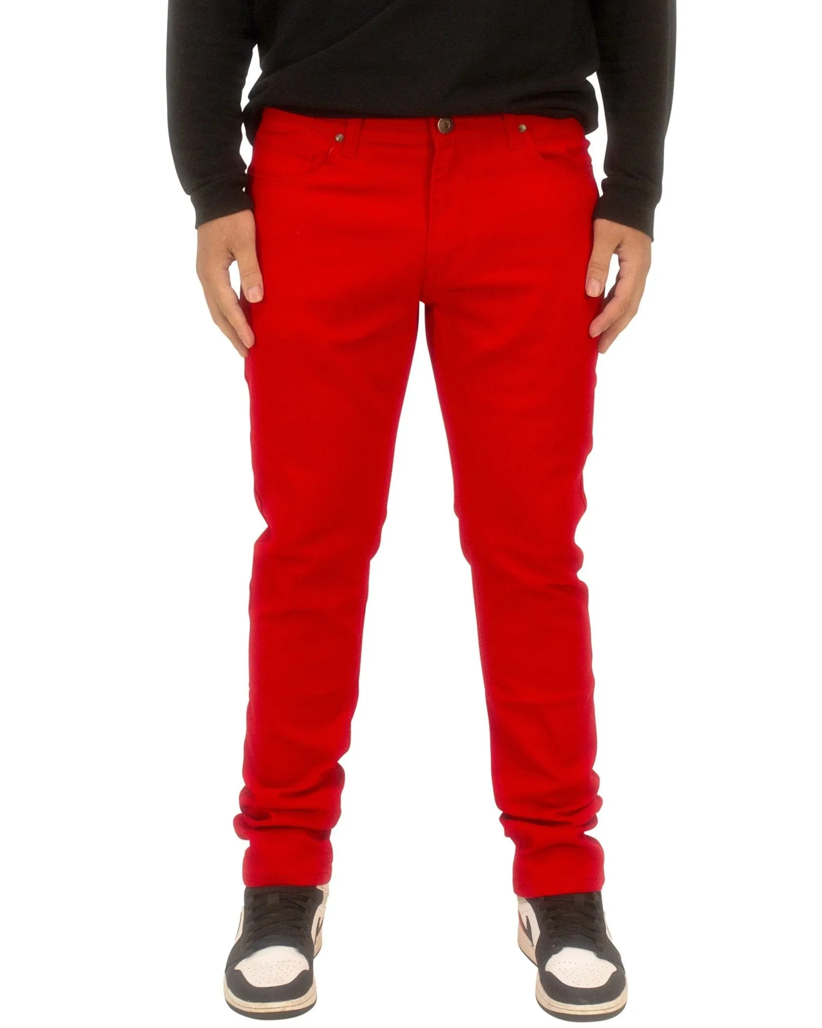 Twill Stretch Skinny Pants – Slim-Fit Casual Chinos