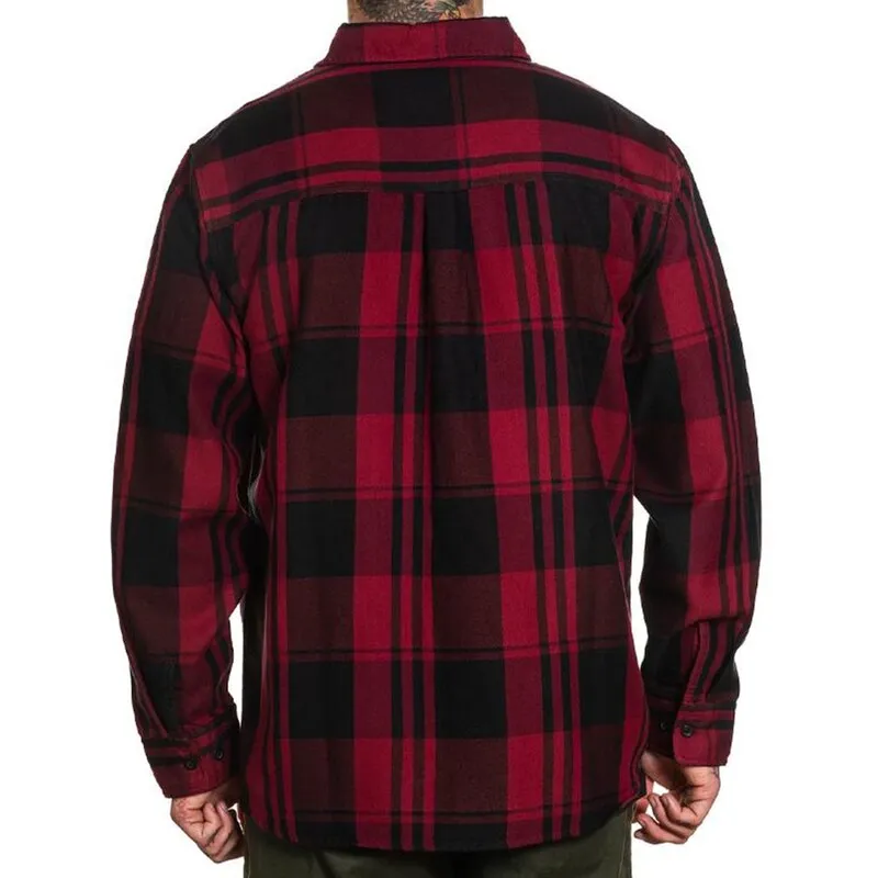 Valentine Flannel Button Up Long Sleeve Shirt