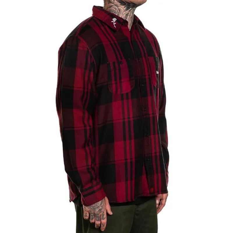 Valentine Flannel Button Up Long Sleeve Shirt