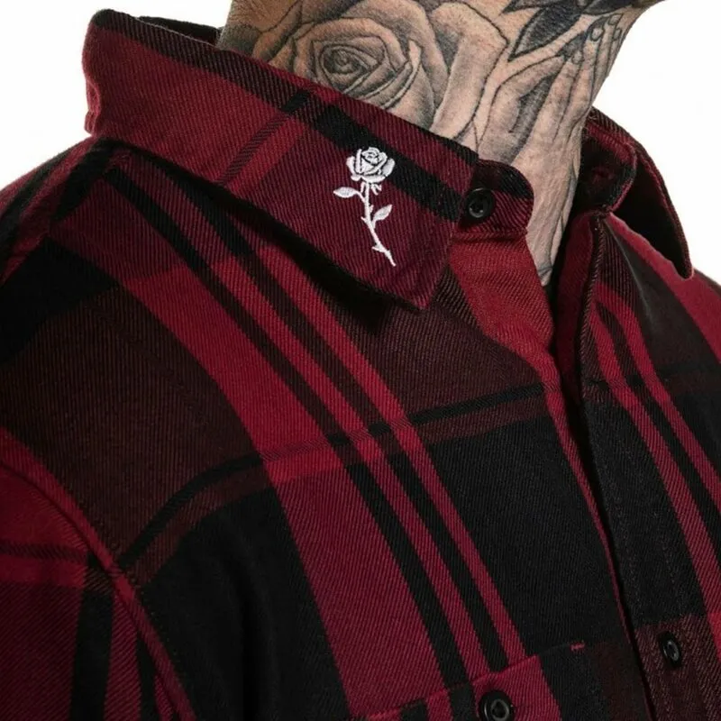 Valentine Flannel Button Up Long Sleeve Shirt