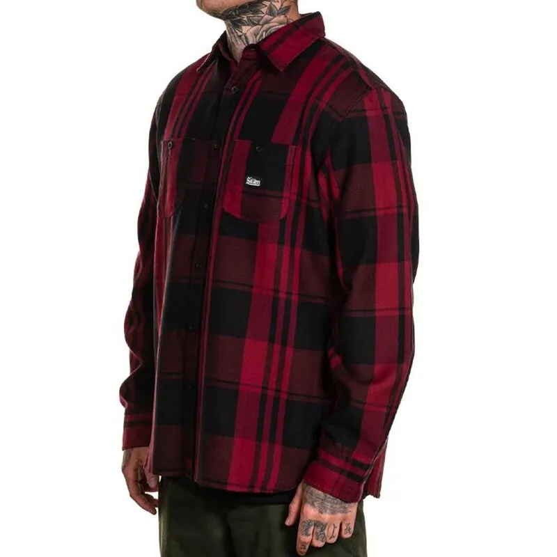 Valentine Flannel Button Up Long Sleeve Shirt
