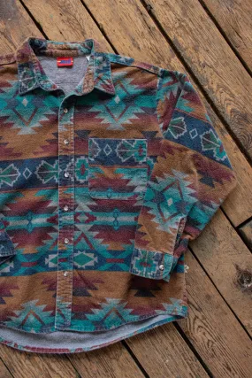 Vintage 1990s Southwestern Flannel Button Up - L/XL