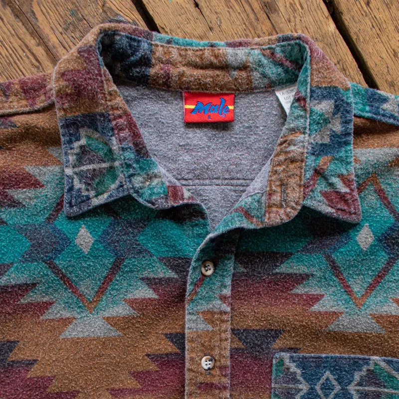Vintage 1990s Southwestern Flannel Button Up - L/XL