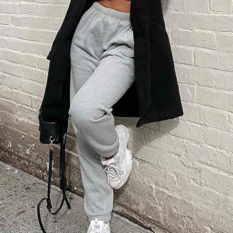 Wide Leg Sweat Women High Waist Streetwear Joggers
