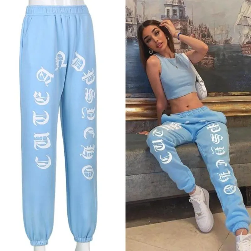 Wide Leg Sweat Women High Waist Streetwear Joggers