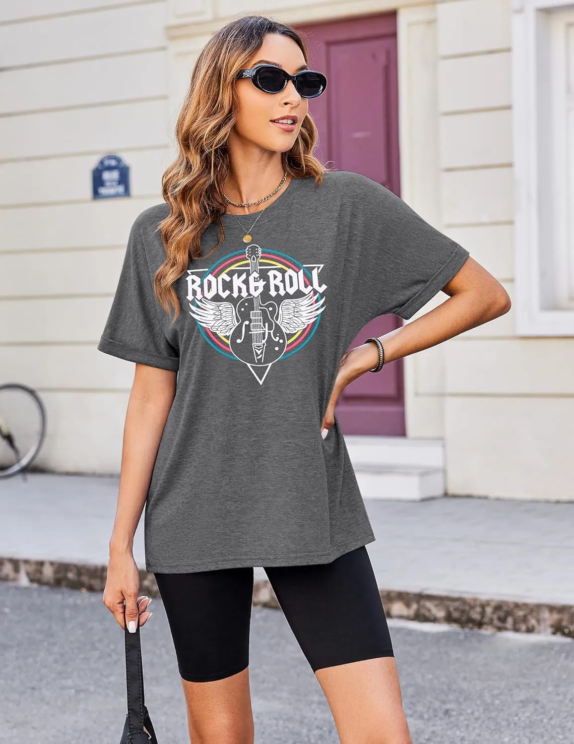 Zeagoo Women Oversized T-Shirt Summer Casual Short Sleeve Loose Tee Tops