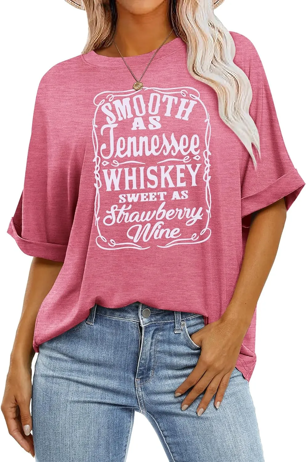 Zeagoo Women Oversized T-Shirt Summer Casual Short Sleeve Loose Tee Tops
