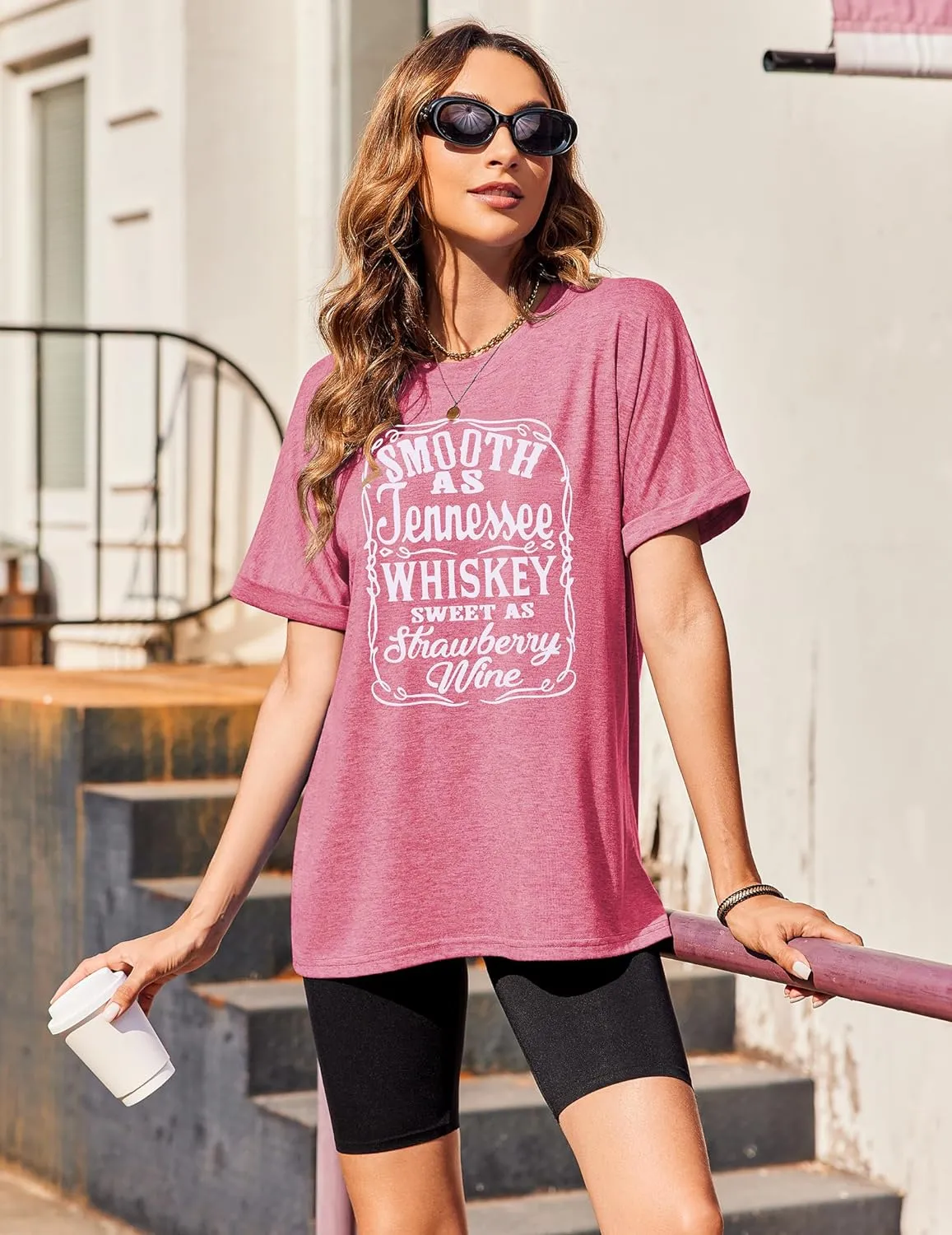 Zeagoo Women Oversized T-Shirt Summer Casual Short Sleeve Loose Tee Tops